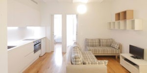 Menjador i cuina apartaments Unihabit Barcelona Gràcia