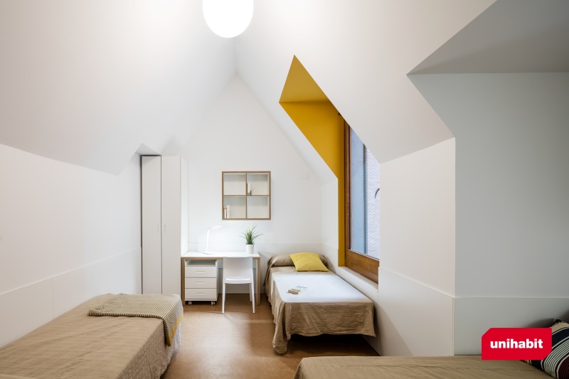 unihabit_habitacio triple cómo elegir habitaciones en una residencia universitaria